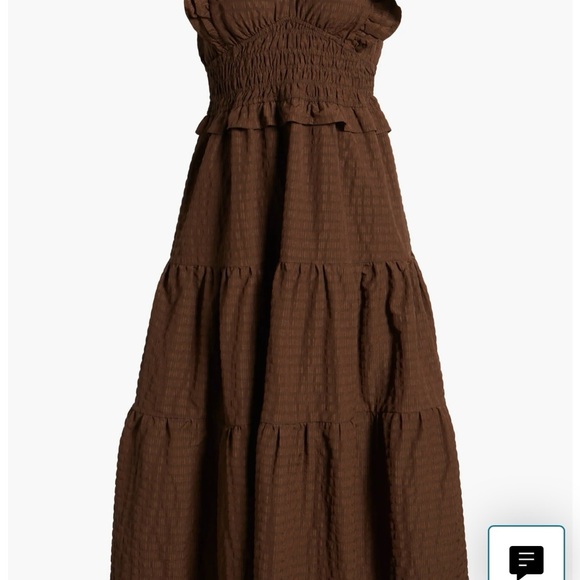 Moon River Dresses | Moon River Brown Smocked Tiered Sundress | Color: Brown | Size: S